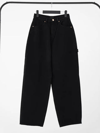 Henji Label Wide Black Cotton Pants