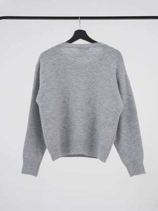 Raon Over-color block layered knit