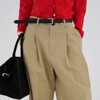 Heidi Standard Cotton Pintuck Pants