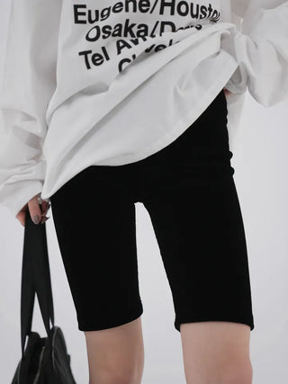 Toby Ribbed Biker Shorts