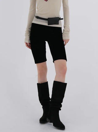 Toby Ribbed Biker Shorts