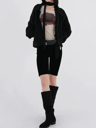 Toby Ribbed Biker Shorts