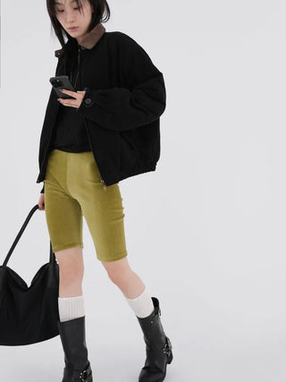 Toby Ribbed Biker Shorts