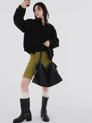 Toby Ribbed Biker Shorts