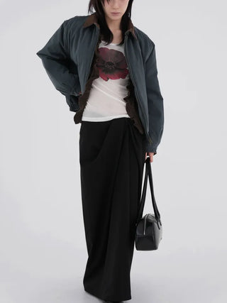 Cano Vintage Short Ruffle Slim Cardigan