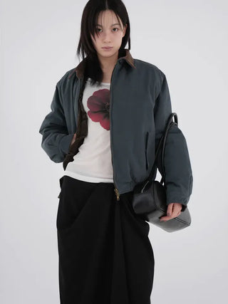 Cano Vintage Short Ruffle Slim Cardigan