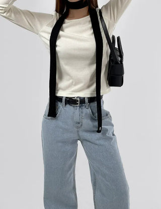 Elle Round Neck Long Sleeve T-shirt