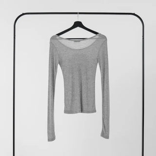Ruya Red Blooming Slim Fit Tencel T-shirt