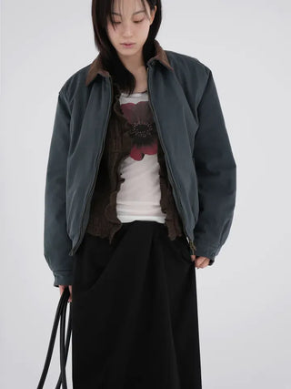 Shine Wrap Twist Long Skirt