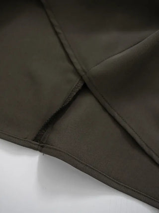 Shine Wrap Twist Long Skirt