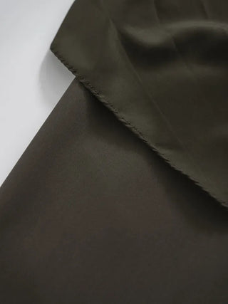 Shine Wrap Twist Long Skirt