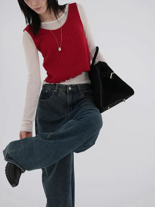 Derby Cotton Wide Pants