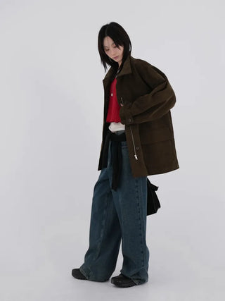 Derby Cotton Wide Pants