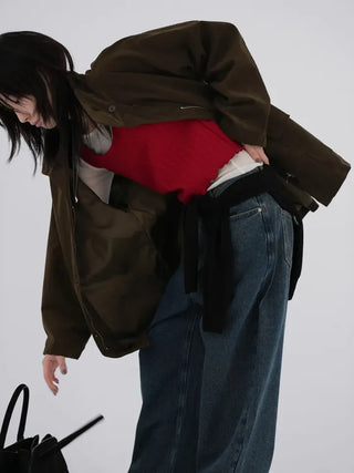 Derby Cotton Wide Pants