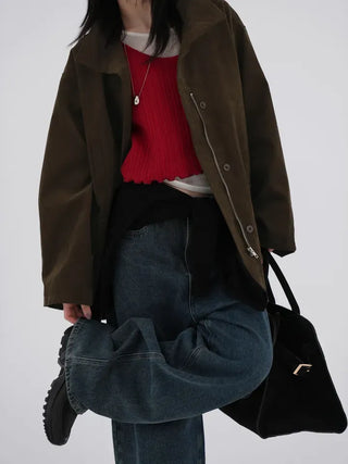 Derby Cotton Wide Pants