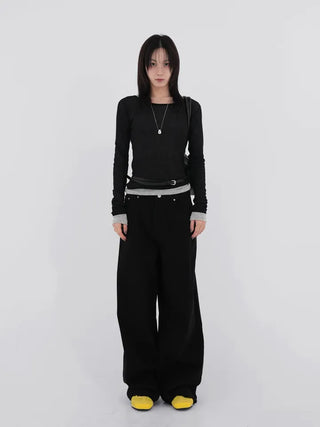 Derby Cotton Wide Pants