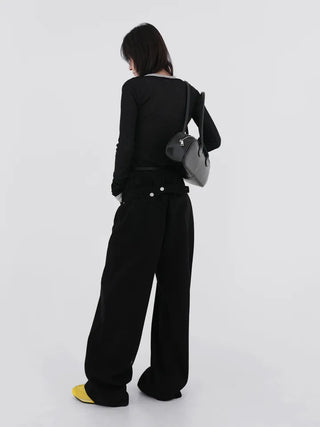 Derby Cotton Wide Pants