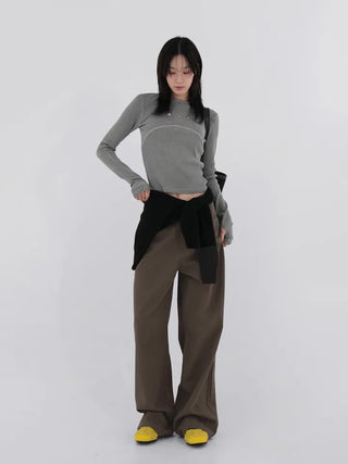 Derby Cotton Wide Pants