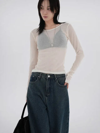 Derby Cotton Wide Pants