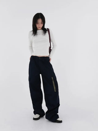 Wonder Rivet Ribbed Warmer Long Sleeve Tee