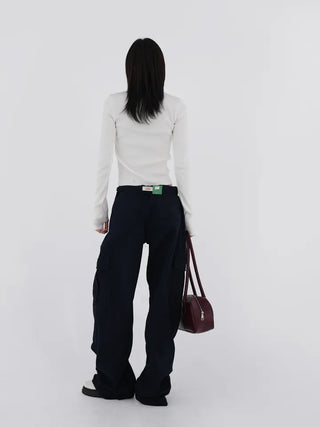 Wonder Rivet Ribbed Warmer Long Sleeve Tee