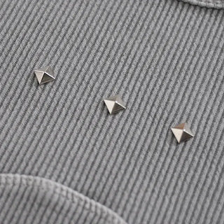 Wonder Rivet Ribbed Warmer Long Sleeve Tee