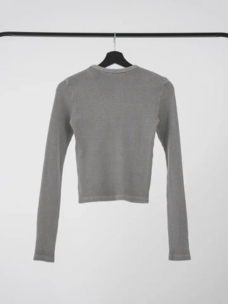 Wonder Rivet Ribbed Warmer Long Sleeve Tee