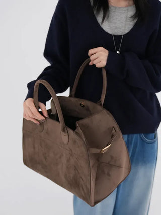 Bella Suede Big Tote Bag