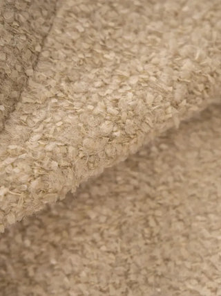 Russet Collarless Fluffy Jacket