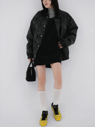 Taze Vintage Washed Leather Jacket