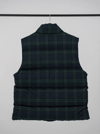 Leon check padded vest