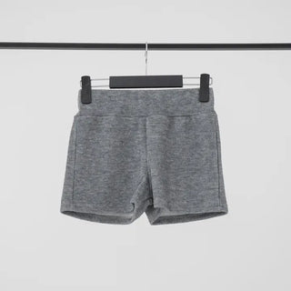 Marron knit shorts