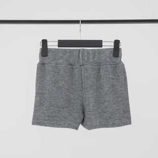 Marron knit shorts