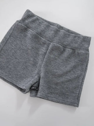 Marron knit shorts