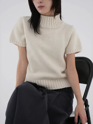 Kasha Polo Short Sleeve Knit