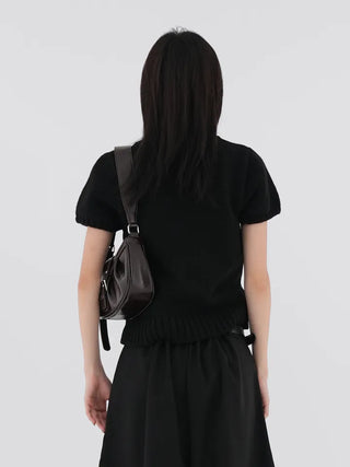 Kasha Polo Short Sleeve Knit