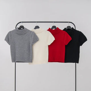 Kasha Polo Short Sleeve Knit