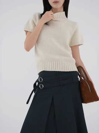 Kasha Polo Short Sleeve Knit