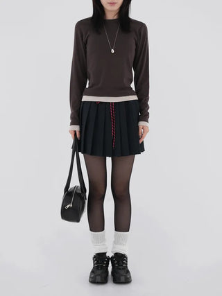 Penny Classic Pleated Mini Skirt
