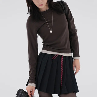 Penny Classic Pleated Mini Skirt