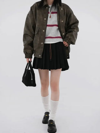 Penny Classic Pleated Mini Skirt