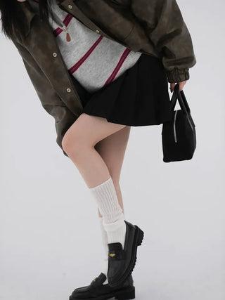 Penny Classic Pleated Mini Skirt