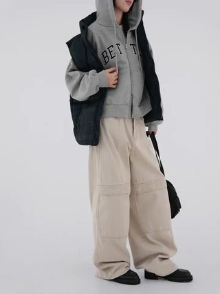 Verve Cotton Pocket Wide Pants