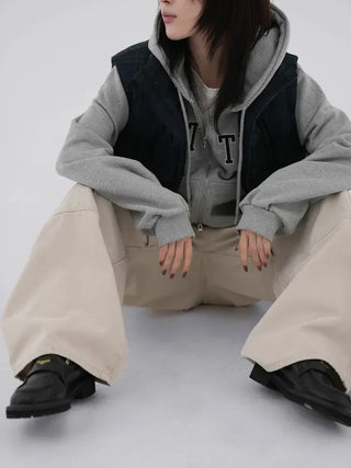 Verve Cotton Pocket Wide Pants