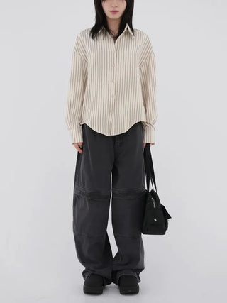 Verve Cotton Pocket Wide Pants