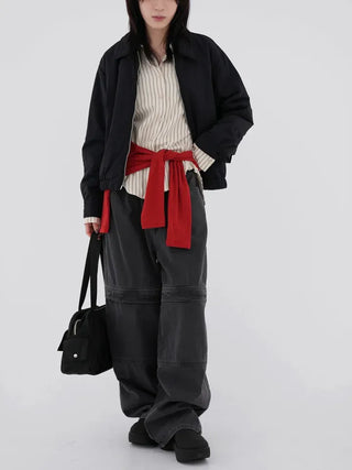 Verve Cotton Pocket Wide Pants