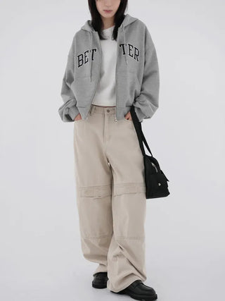 Verve Cotton Pocket Wide Pants