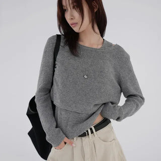 Ibel Crop Sweater & Sleeveless