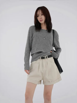 Ibel Crop Sweater & Sleeveless