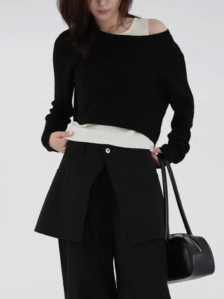 Ibel Crop Sweater & Sleeveless
